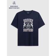 Brooks Brothers/Men's Summer New Printed Logo Casual American Short sleeved T-shirt