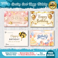 Greeting Card HAPPY BIRTHDAY - Gift Card - Birthday Greeting Card - Aesthetic - Birthday Greeting Ca