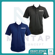 KOMATSU UNIFORM BAJU KERJA COLLAR POLO TEE PLAIN FRONT POCKET PEN POCKET ON SLEEVE CUSTOM KOCEK DEPA