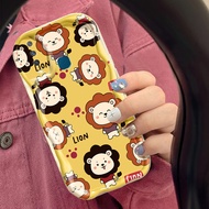 Hp Case VIVO Y12 Y15 Y17 Y27 Y35+ 5G Y3 Y3s 2020 Y12i Case Personalized HP Casing Cover Lion Pattern Side Wave Protection Mobile Phone Case