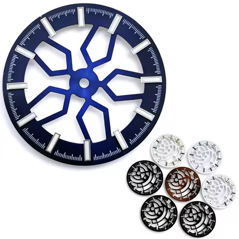 31.8mm NH70 Skeleton Texture Watch Dial Hollowed No logo For Seiko AP Royal Oak NH70 NH71 NH72 Autom