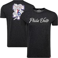 NBA Philadelphia 76ers Comfy Tri-Blend T-Shirt, Black, Small