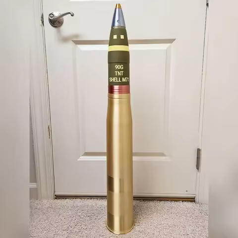 3D Printed Pershing 90G Shell Model, Patton Gun Military Collectible, Creative Gift for War Thunder 