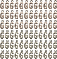 Letter Charm A-Z Initial Alphabet Pendant Alloy Capital Charm, 0.4 Inch Width Fit for Jewelry Making