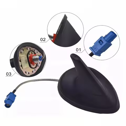 Car Shark Fin Sat Nav Antenna Replacement Exterior Accessories 12762120 For Saab 9-3 2003-12 & 9-5 0
