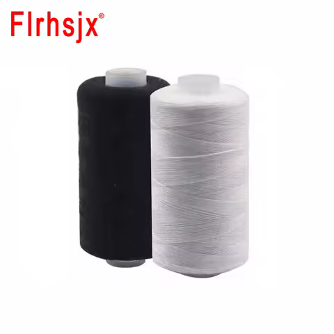2pcs 200Yards Polyester Sewing Thread Spools 2 Colors 40/2 Threads for Sewing Machine Hand Repair Us