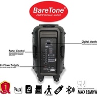 Portable Speaker Baretone Bt-3H1515Bwr 1515 Bwr 1515Bwr 15 Inch Bt