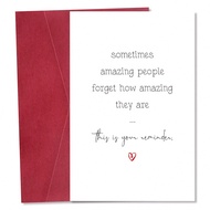 1pc Funny Amazing People Remind Card, Goodbye Card, Coworker Leaving Gift, Colleague Congrats, Frien