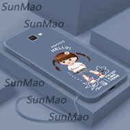 เคสโทรศัพท์ Samsung J7 PRIME การ์ตูนสาวปกซิลิโคนอ่อนนุ่ม