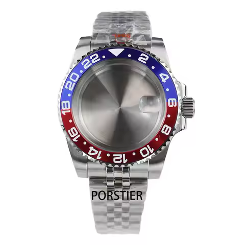 40mm Watch Case 904L Stainless steel Jubilee bracelet Sapphire Glass for Seiko NH34 NH35 /36 Movemen