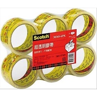 3M 3036S-6PK Super Transparent Tape/Sealing Tape (6 Rolls In) 48MM * 40Y/48MM * 90Y Have A Good Go T