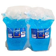 ขายถูก พร้อมส่ง 2 ถุง (2000มล/1ถุง) แฮนด์เจล เจลแอลกอฮอล์ ทำความสะอาดมือ ตราแอลซอฟฟ์ สีฟ้า Alsoff Alcohol Gel Blue Color 2000ml/1bag