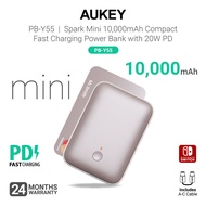 Aukey PB-N83S/PB-Y55 10000MAH 20W PD Fast Charging Powerbank Portable Charger (24 Months Warranty)
