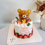 已過季 拉拉熊公仔蛋糕 蛋糕 客製化蛋糕 鑠甜點 紀念日 草莓蛋糕