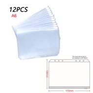 【Fast and Reliable Shipping】 A5 A6 A7 12PCS Binder PocketsBinder Zipper Folders for 6-Ring Notebook 