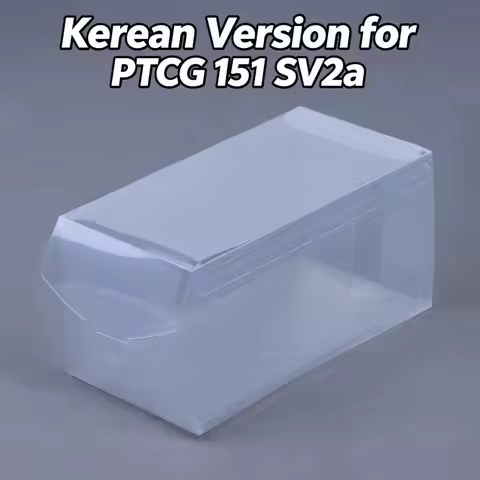 Clear Rigid Plastic Protective Case Custom Fit For PTCG 151 SV2a Booster Box Korean Version PTCG Dus