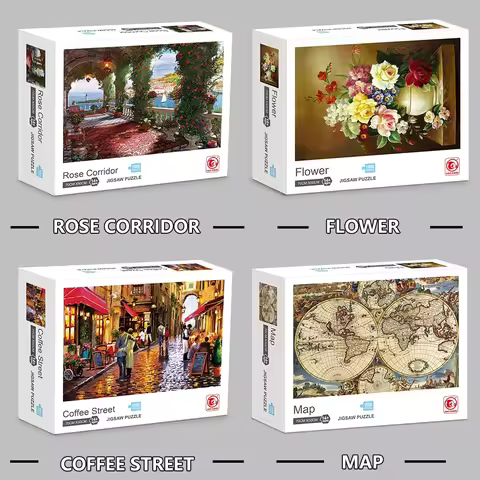 1000pcs Puzzle Paper Toys Famous Paintings Paper Jigsaw Puzzle 1000 Pieces Children Gift Adult Custo