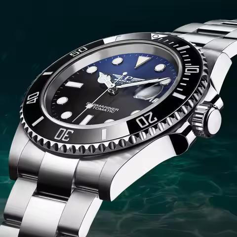 Reloj Hombre PINDU DESIGN Water Ghost Men Mechanical Wristwatch 40MM Luxury Ceramic Automatic Watch 
