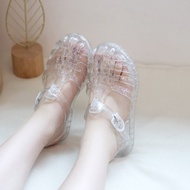 InsularDép trẻ em giày đính pha lê 3-9 Tuổi Công Chúa trường tiểu học Roman thạch màu Dép trẻ em