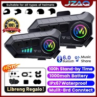 JZAQ Y10 Bluetooth Headset Helmet Motor intercom Noise Dsp Ipx67 Motorcycle Helmet Speaker Bluetooth