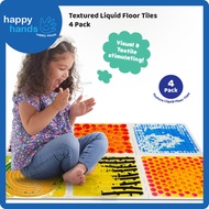 Textured Liquid Floor Tiles - 4 Pack Visual and Tactile Stimulation Sensory touch