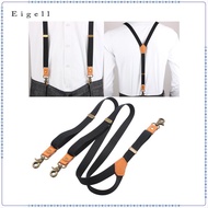 [Eigell] Men's Suspenders, Fashionable Adjustable Suspenders, Adjustable Elastic Straps, Swivel Hook