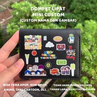 MINI FOLDING WALLET FOR WOMEN AND MEN CUSTOM CARD MONEY HOLDER KPOP NCT EXO