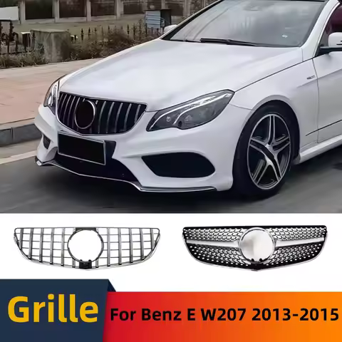 For Mercedes Benz E Coupe W207 C207 A207 2013-2015 GT Stars Style Front Inlet Grille Bumper Grill Bo