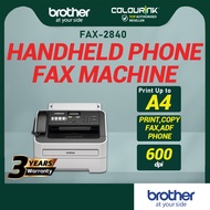 Brother Mono Laser Printer FAX-2840 A4 Print Copy Fax ADF with Hand-Set Voice Call similar fax-878 l