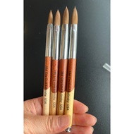 High Quality Powder Brush with Beautiful Standard Bristle (Citi Gold Kolinsky USD) No. 12,14,16,18