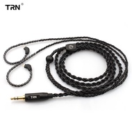 TRN 6 Core Cable Wire Oxygen-Free Copper Braided 2Pin 0.75mm 0.78mm MMCX