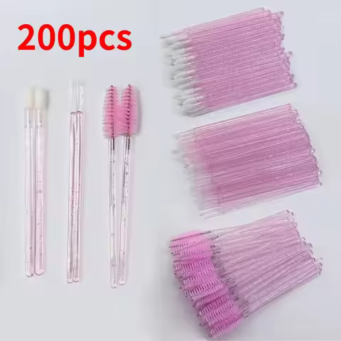 200pcs Eyelash Extension Special Eyelash Removal Brush Micro Brush Eyelash Brush Lipline Cotton Brus