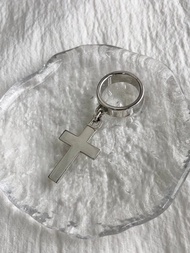 【日本直送 名牌中古包】Christian Dior   戒指 銀色 交叉 vintage 設計 老品 d2n645