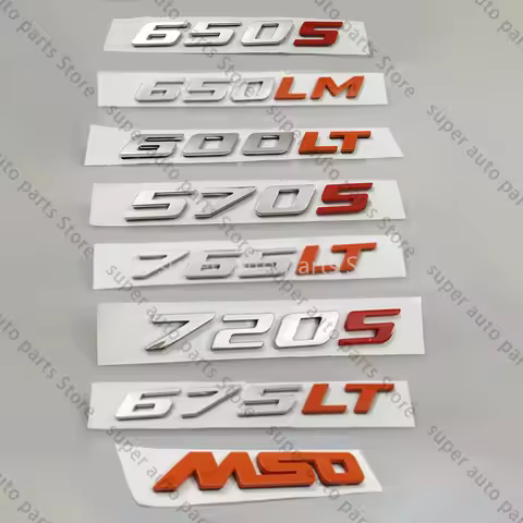 1pc For McLaren 650S 570S 720S 600LT side emblem, body emblem, letter emblem stickers of various ser