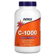 Now Foods C1000 250 Tablets sustained realease with rose hip