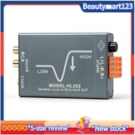 【BM】Passive Speaker Level to  3.5mm AUX Converter Isolation Attenuator 20Hz-20KHz Power Amplifier Le