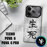 CC21/ case Hand phone Tecno Pova 6 and Tecno Pova 6 pro/Calligraphy Motif/casing Tecno Pova 6/kesing