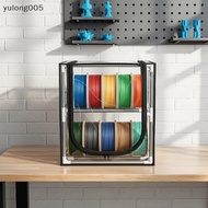 1 Set 2 Tiers Metal Filament Storage Ra With Trans Cover 3D Printer Filament Storage Box Holds Up To