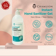 Chamlion Hand Sanitizer Alcohol 75% (500ML)  Pocket Size | Small bottle | Rinse Free | Quick Dry | Honeydew scent