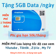 ( MIỄN PHÍ 1 THÁNG ĐẦU ) Sim Data 5G Vinaphone BIG50Y Tặng KHÔNG GIỚI HẠN Data Vào Mạng Thả Ga Chỉ 5