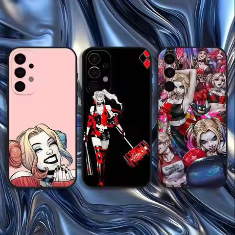 H-Harley Q-Quinn Phone Case For Samsung S25,S24,S21,S22,S23,S30,Ultra,S20,Plus,Fe,Lite,5G Black Cove