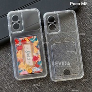 poco M5 poco X3 NFC poco X3 PRO poco X4 PRO 5G poco X5 5G CLEAR CARD CASE CARD SLOT CASE poco M5 poc