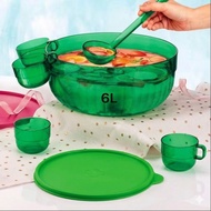9'7745. 'Tupperware Punch Bowl 6L (1PC) / mangkuk Koktel/cocktail bowl / serving bowl /Airtight - Re