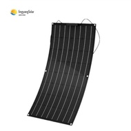 【24 Hours Shipping】High Quality 100w Black ETFE Flexible Solar Panel for Charging 12v Battery solar 