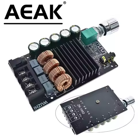 AEAK ZK-1002 HIFI 100WX2 TPA3116 Bluetooth 5.0 High Power Digital Amplifier Stereo Board AMP Amplifi