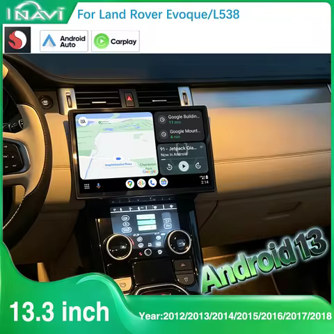 13.3 inch for 2012-2018 Land Rover Evoque L538 Qualcomm Smart Navigation GPS Radio Carplay Android 1