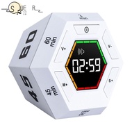 SUEREN Sale Pomodoro Timer, Custom Countdown 3/5/15/30/45/60 Minute Electronic Timer Cube,  3 Volume