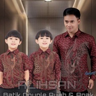 KEMEJA The Newest Original Couple Batik Father And Son Batik Shirt For Adult Men And Boys The Latest Modern Modern Phoenix Batik