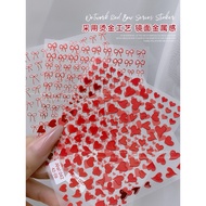 🔥🔥🔥【Hot Sale】美甲镜面蝴蝶结爱心贴纸2024新年 Nail Mirror Bow Love Sticker /2024 New Year Heart Thin Tough Back Glue Nail Decal Decorative Accessories