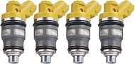ZYBUFOB 1001-87091 4x Fuel Injector 650cc Compatible For Toyota Supra JZA70 1JZGTE 1JZ JZA80 2JZGTE 
